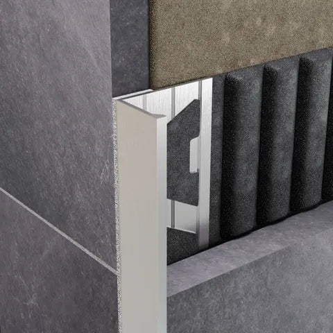 Aluminium tile trim and angle profiles