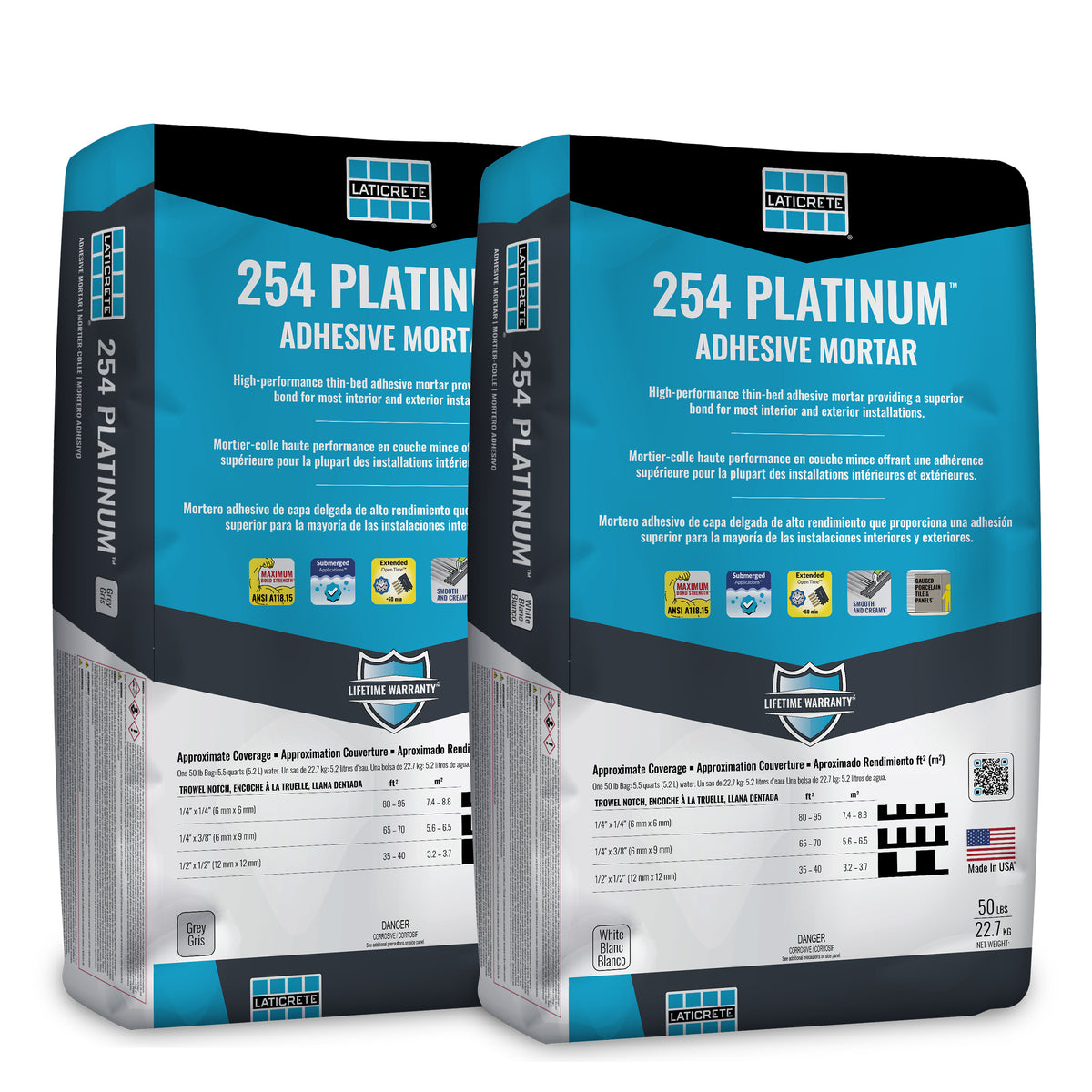 Laticrete 254 Platinum White 20kg tile adhesive bag