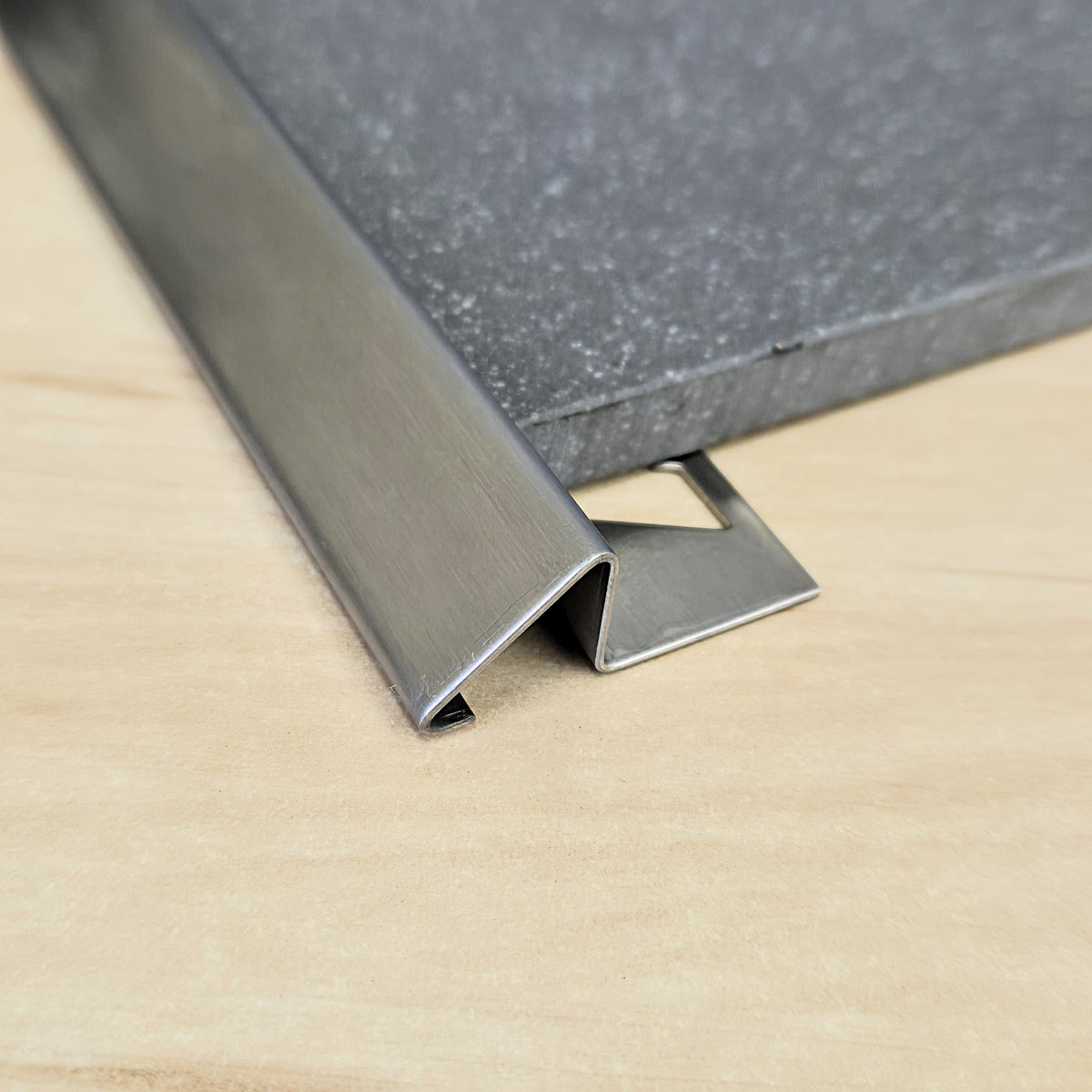 Amark All-Prism Profile Stainless Steel Tile Trim 3m - Polished 304