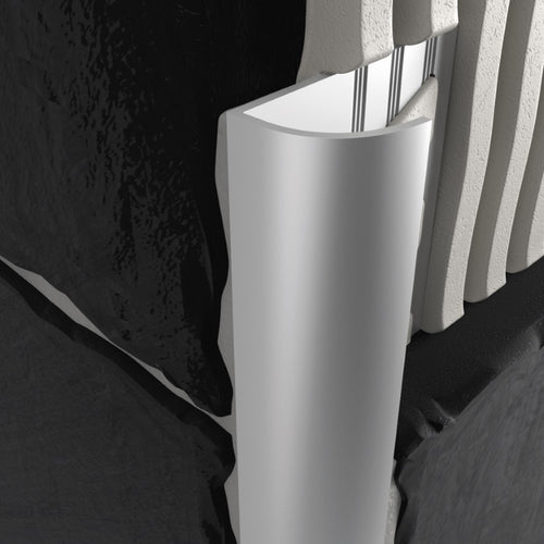 Amark All-Curve Profile Aluminium Tile Trim 3m - Matt Silver