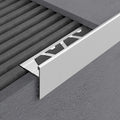 Amark All-Edge Profile Aluminium Tile Trim 3m - Matt Silver