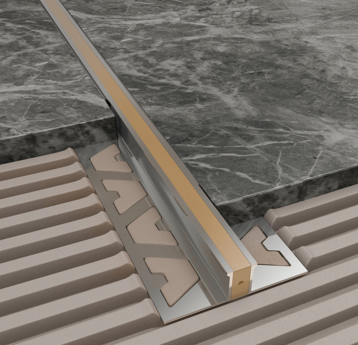Amark All-Joint Aluminium Movement Joint 3m - Buff