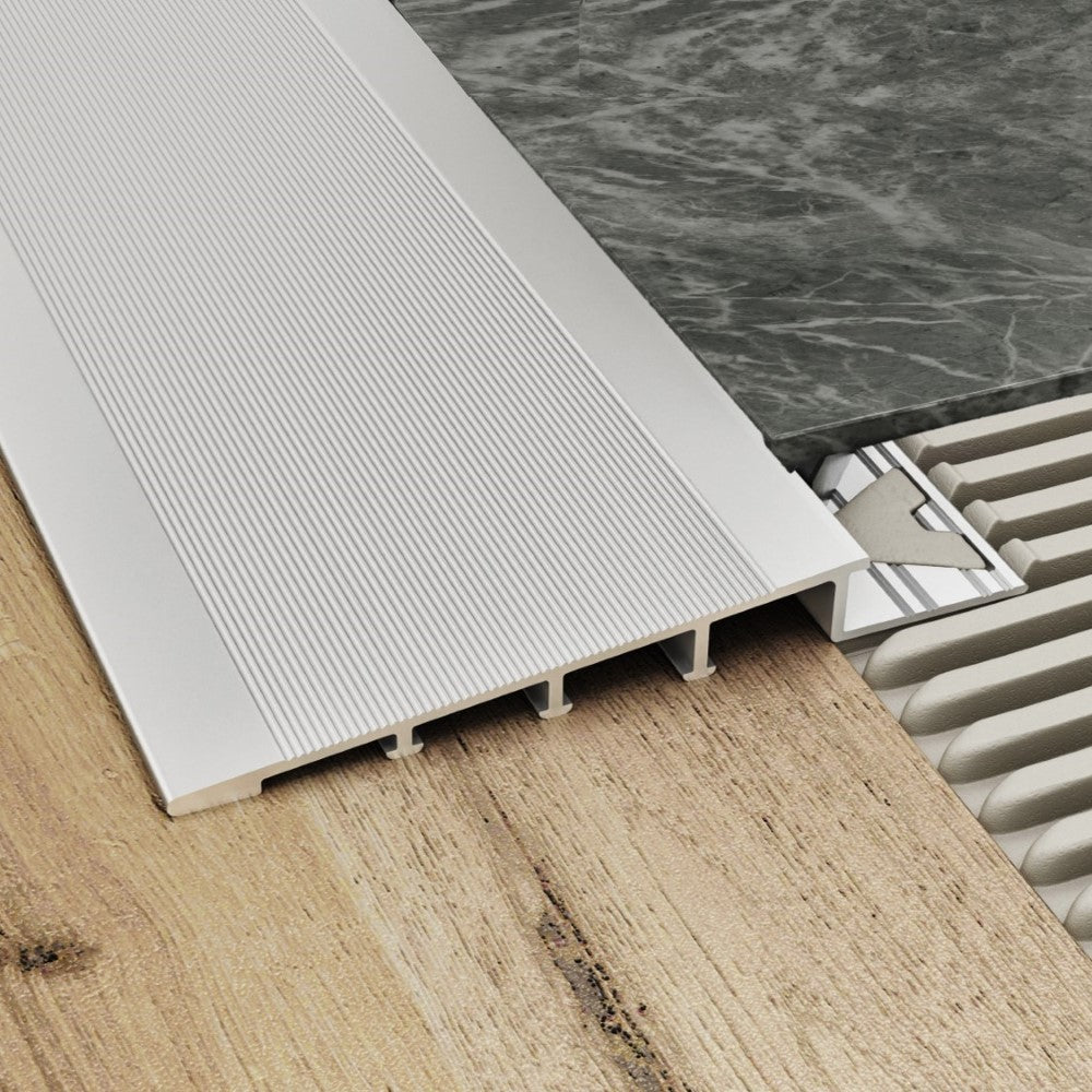 Amark All-Ramp Aluminium Transition Trim 3m - Mill Finish