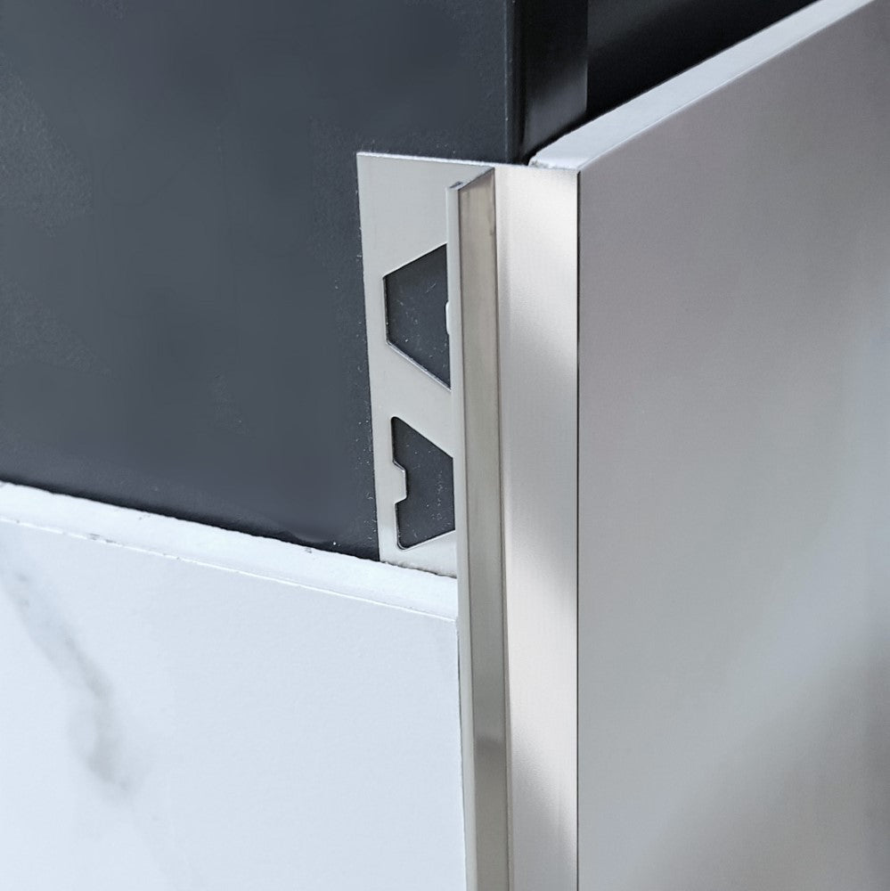 Amark Birdsmouth Profile Stainless Steel Tile Trim 3m