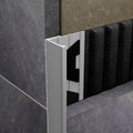 Amark L Profile Aluminium Tile Trim 3m - Matt Silver