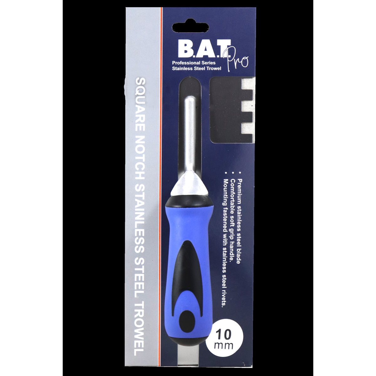 BAT Bright Steel Trowel, soft grip