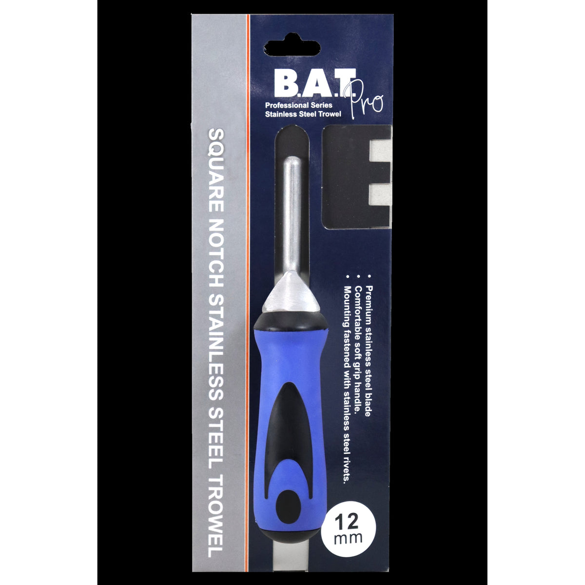 BAT Bright Steel Trowel, soft grip