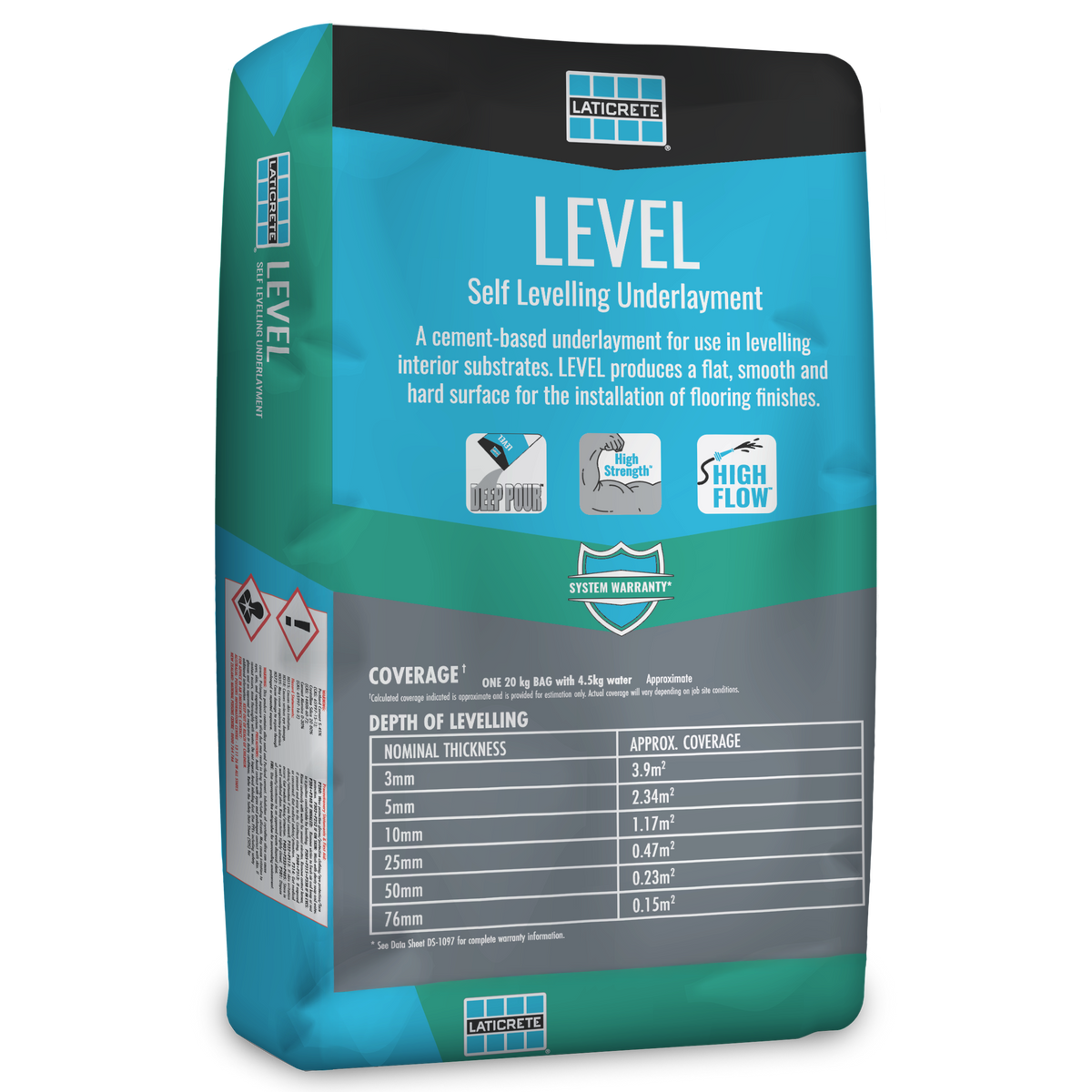 Laticrete Level 20kg self-levelling underlayment bag