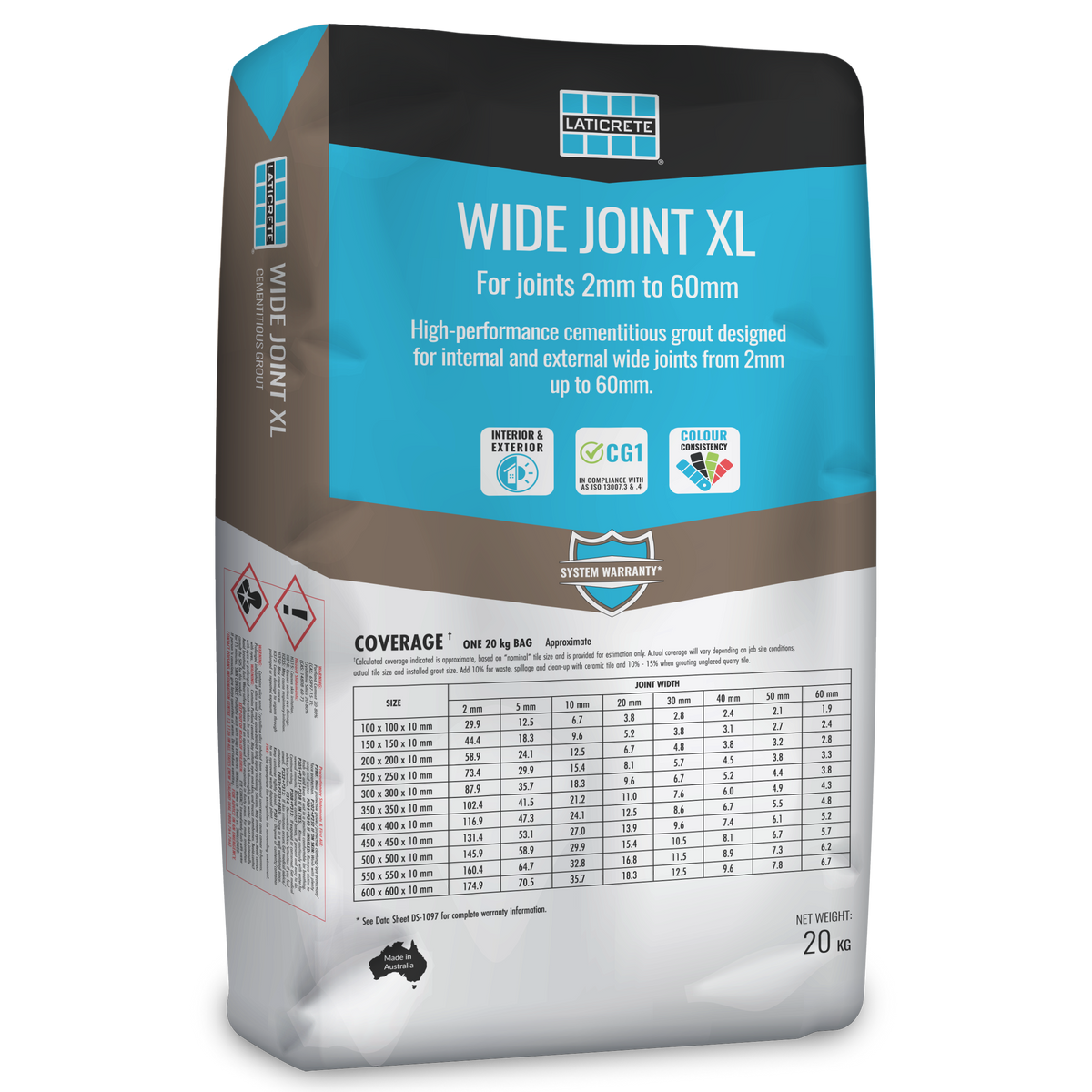 Laticrete WIDE JOINT XL Grout 20kg