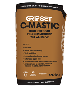 Gripset C-Mastic 20kg flexible tile adhesive bag