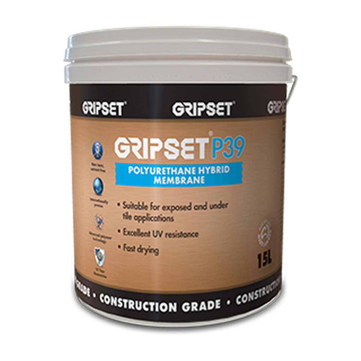 Gripset P39 15 litre primer and bonding agent pail
